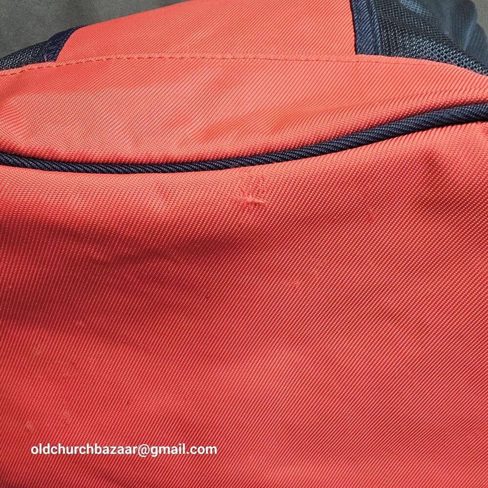 Navy Blue & Red NIKE Swooh Mesh Bag, Beach, Gym, Tote, Carry-On - Picture 5 of 11